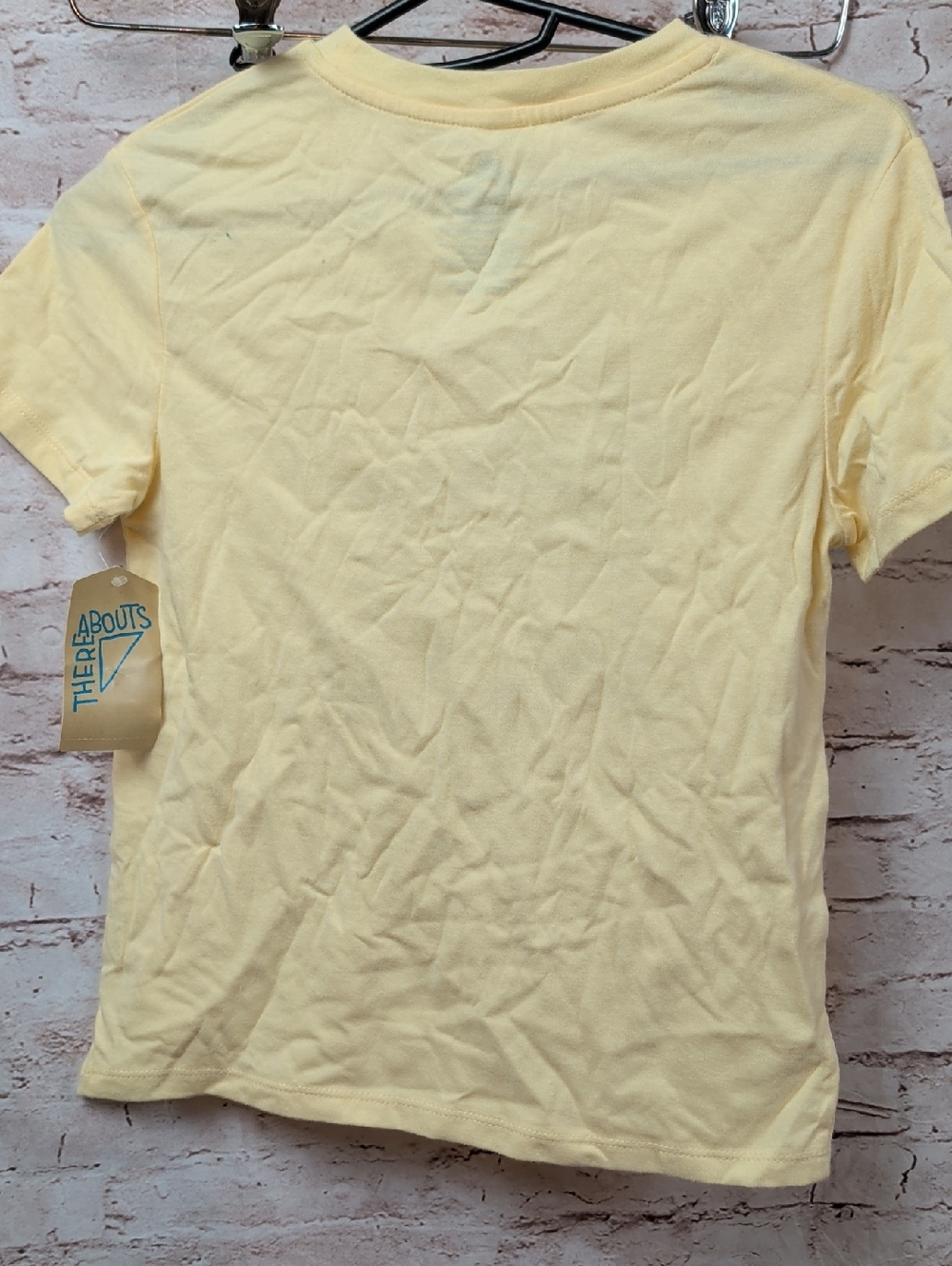 Thereabouts Yellow Hawaii Graphic Tee Girls Xs Nwt - Picture 4 of 4